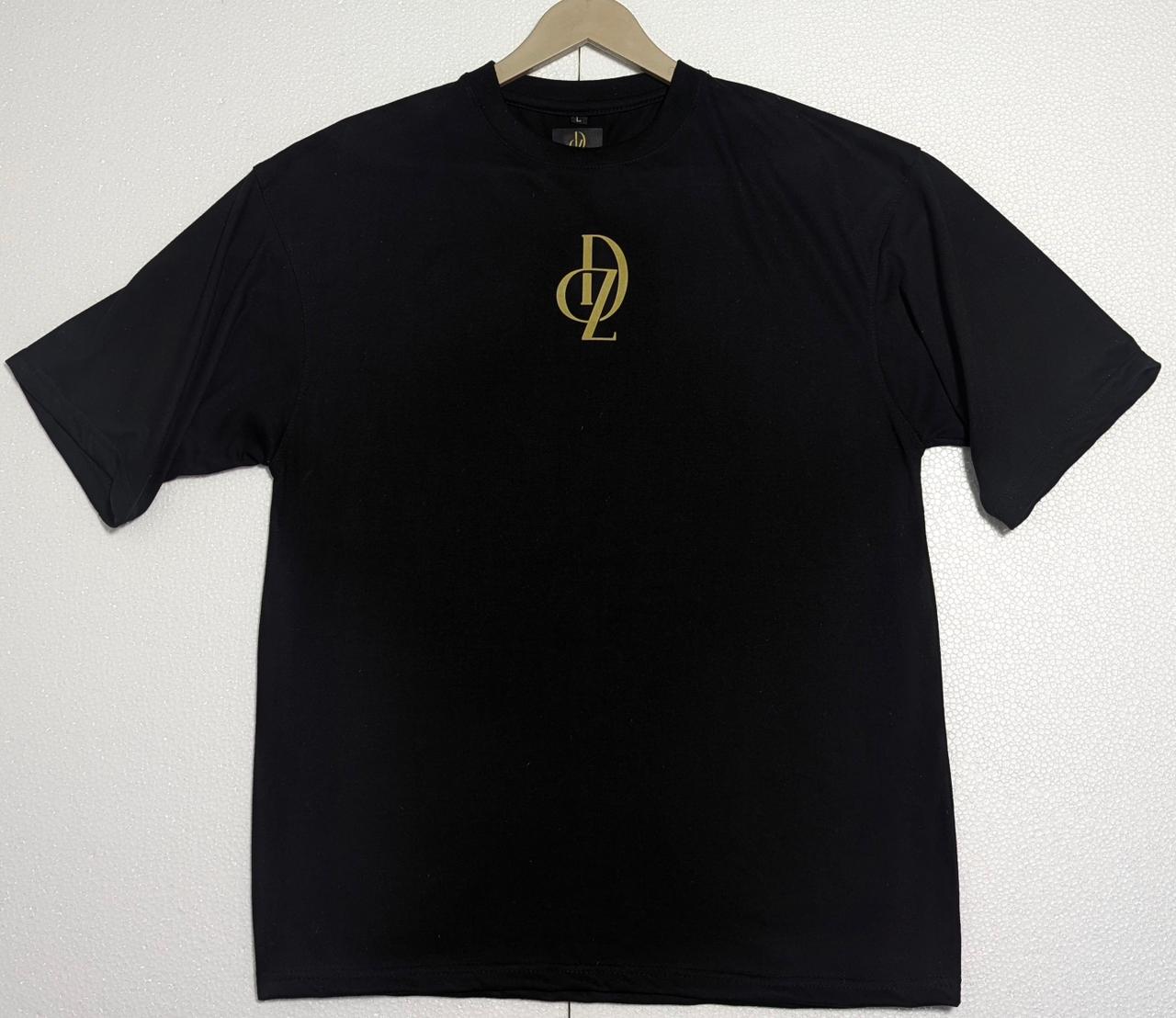 DROP SHOULDER BLACK T-SHIRT